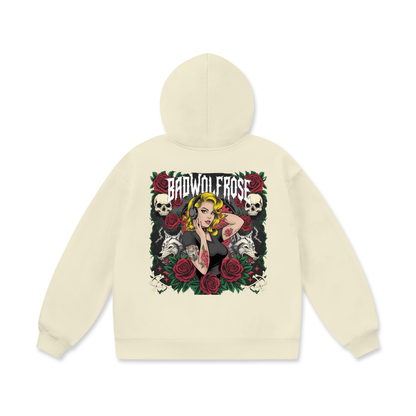 BadWolfRose Oversize Heavyweight Fleece Hoodie