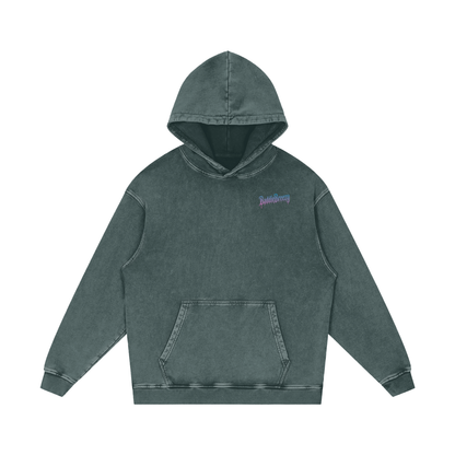 BaddieBreezy Acid Wash Oversize Hoodie