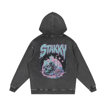 Stakky Acid Wash Oversize Hoodie