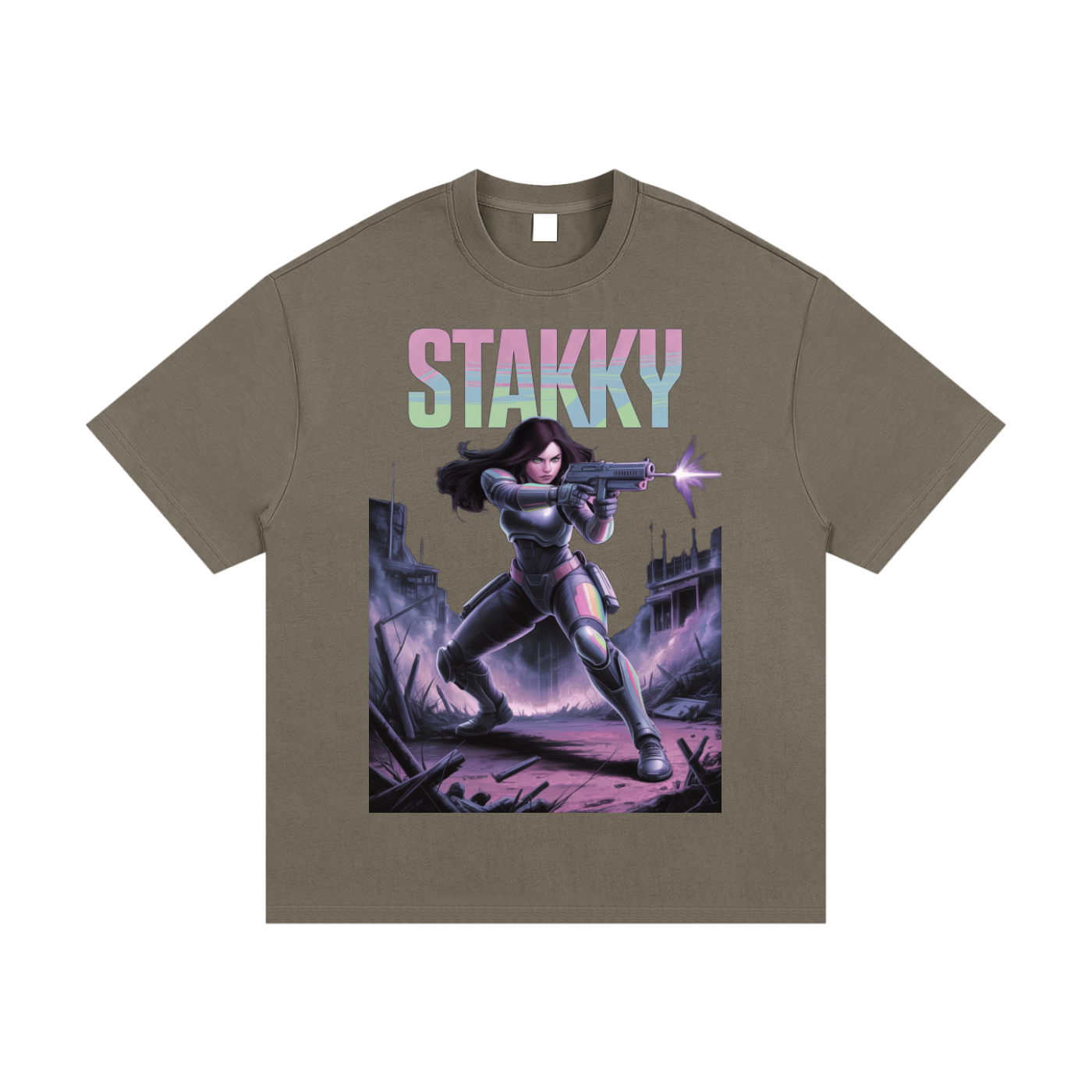 Stakky Season 2 Essential Heavyweight Cotton T-Shirt