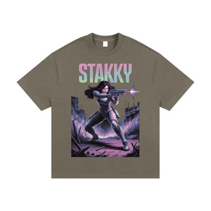 Stakky Season 2 Essential Heavyweight Cotton T-Shirt