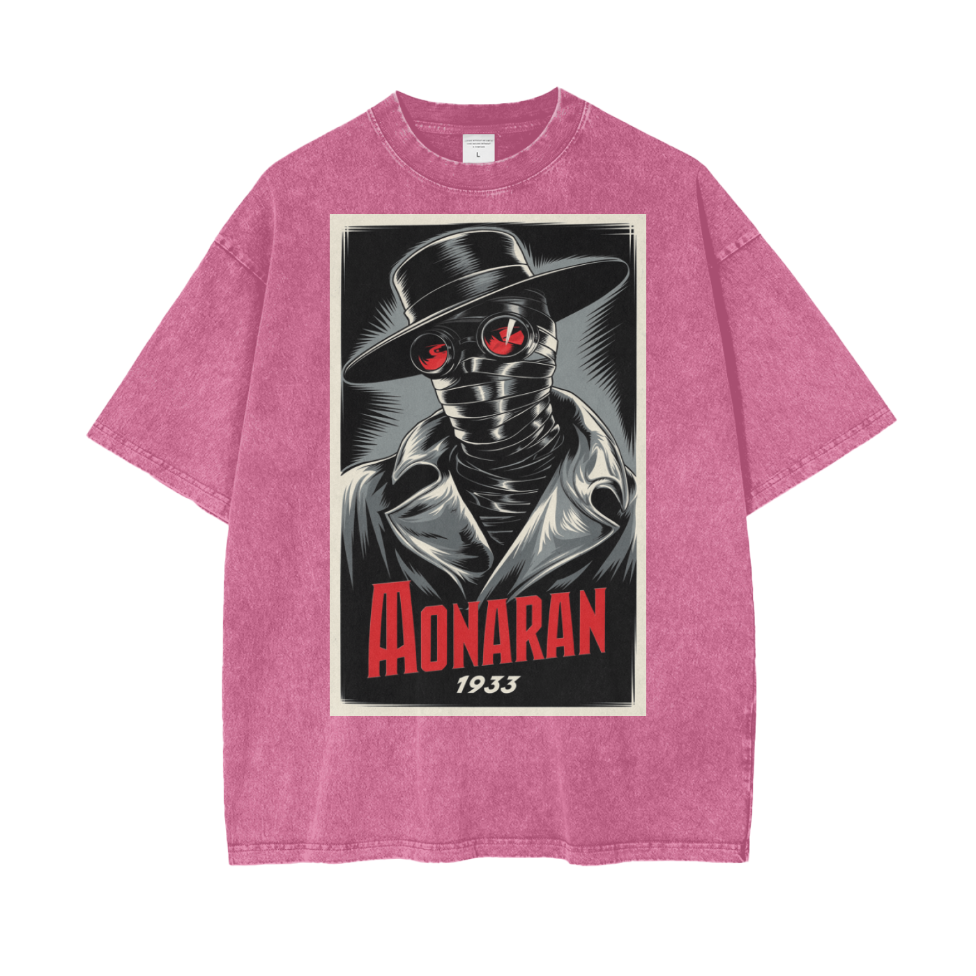 Aonaran Graphic Acid Wash Oversize T-Shirt