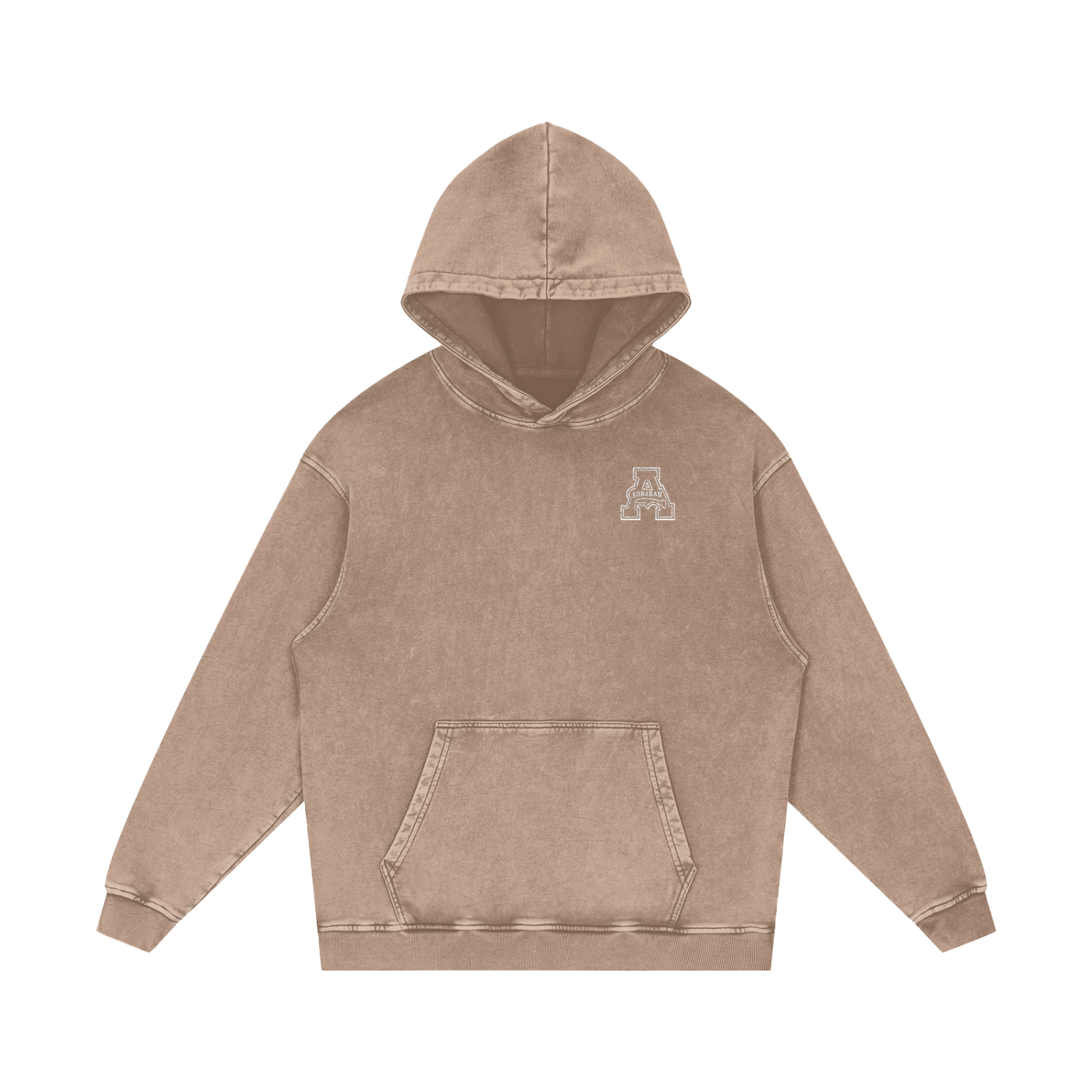 Cold World Acid Wash Oversize Hoodie