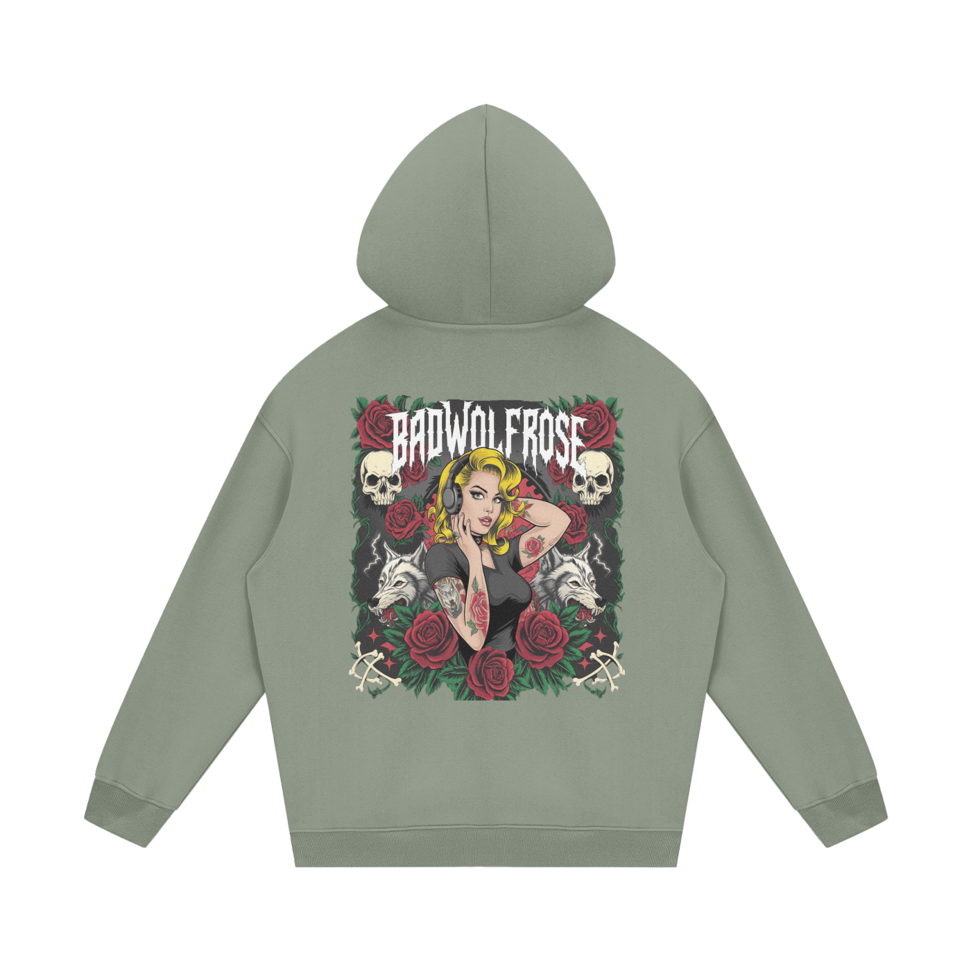 BadWolfRose Fleece Hoodie