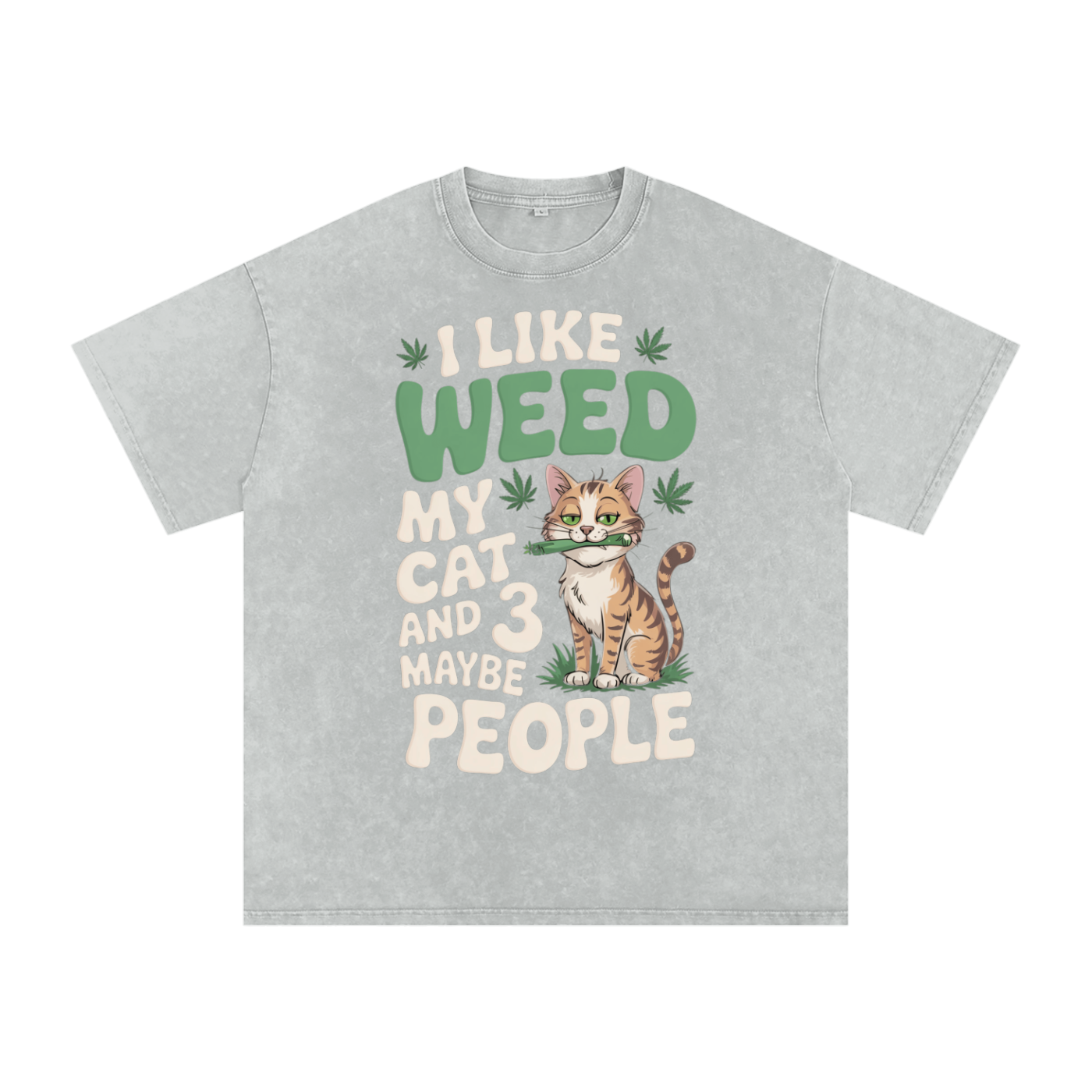 Aonaran 420 Acid Wash Oversize T-Shirt