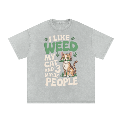 Aonaran 420 Acid Wash Oversize T-Shirt