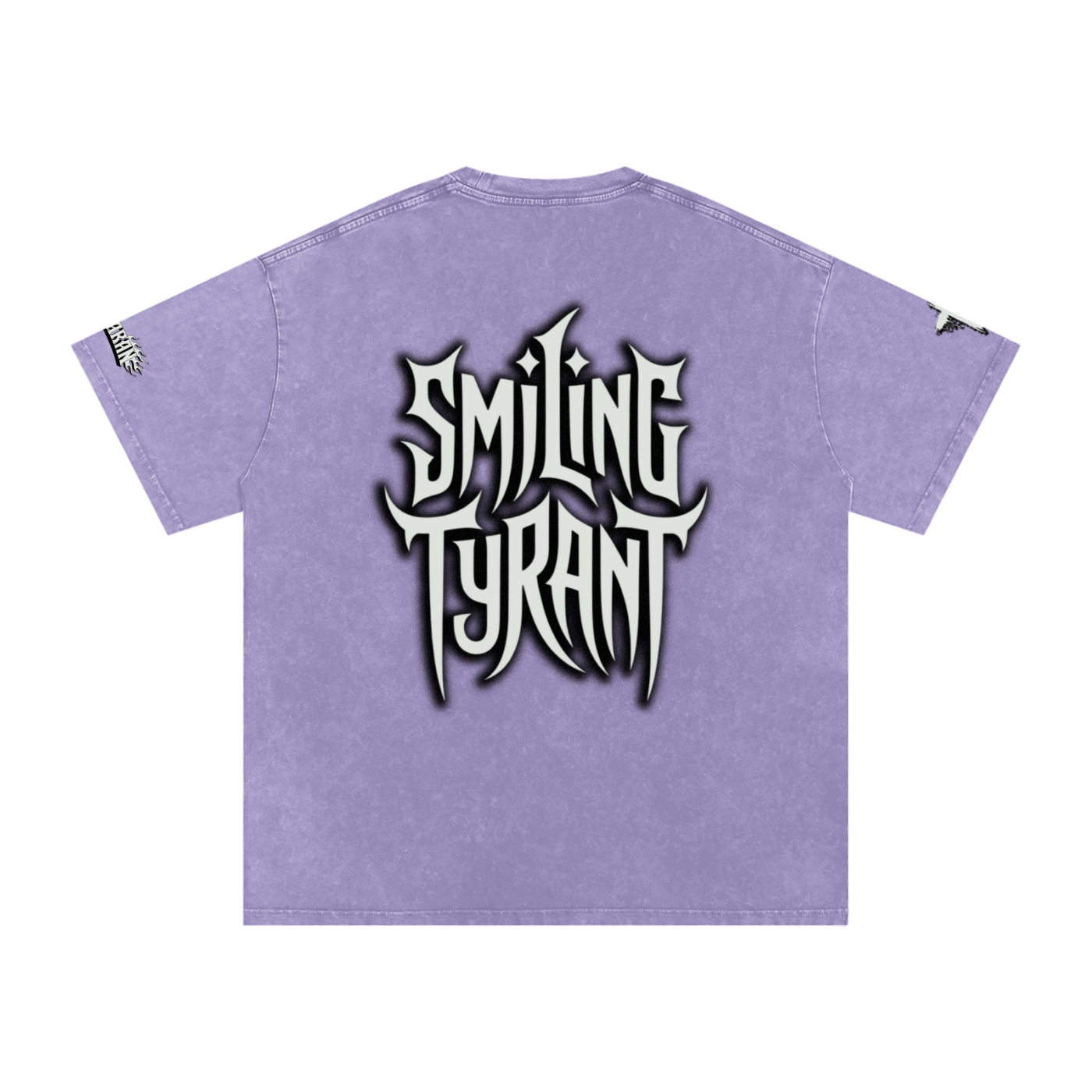 Smiling Tyrant Snow Washed Oversized Cotton T-Shirt