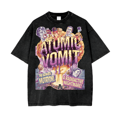 Aonaran Graphic Acid Wash Oversize T-Shirt