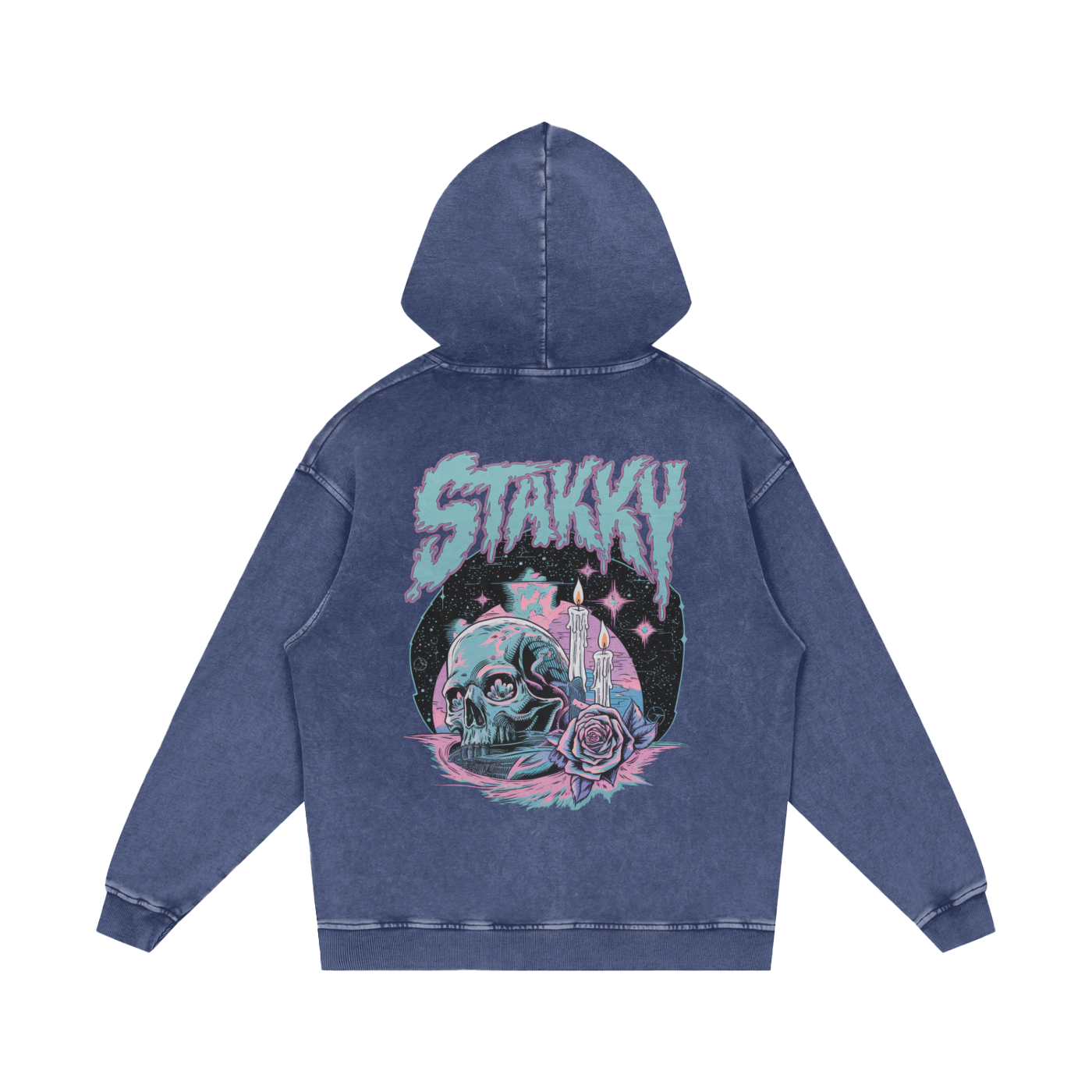 Stakky Acid Wash Oversize Hoodie