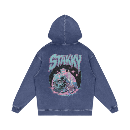 Stakky Acid Wash Oversize Hoodie