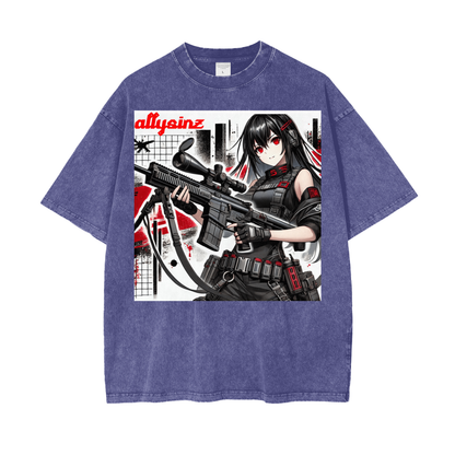 Allysinz Oversize Snow Washed T-Shirt