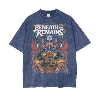 Aonaran Graphic Acid Wash Oversize T-Shirt