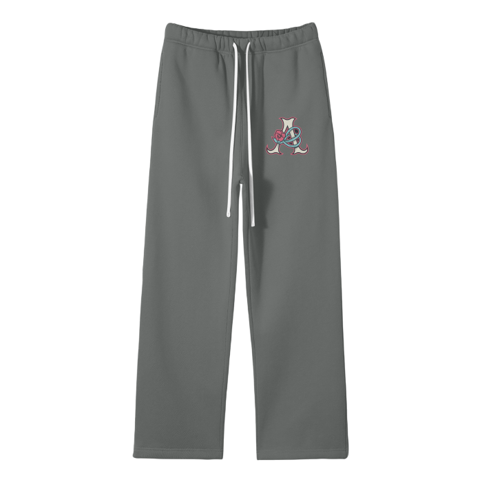 DeJen by DeJenQueen Unisex Solid Color Fleece Straight Leg Pants