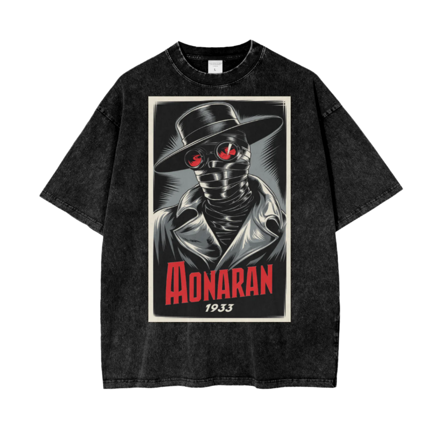Aonaran Graphic Acid Wash Oversize T-Shirt