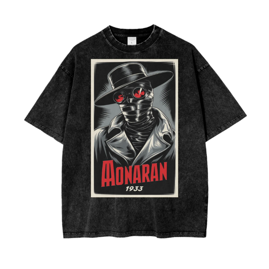 Aonaran Graphic Acid Wash Oversize T-Shirt