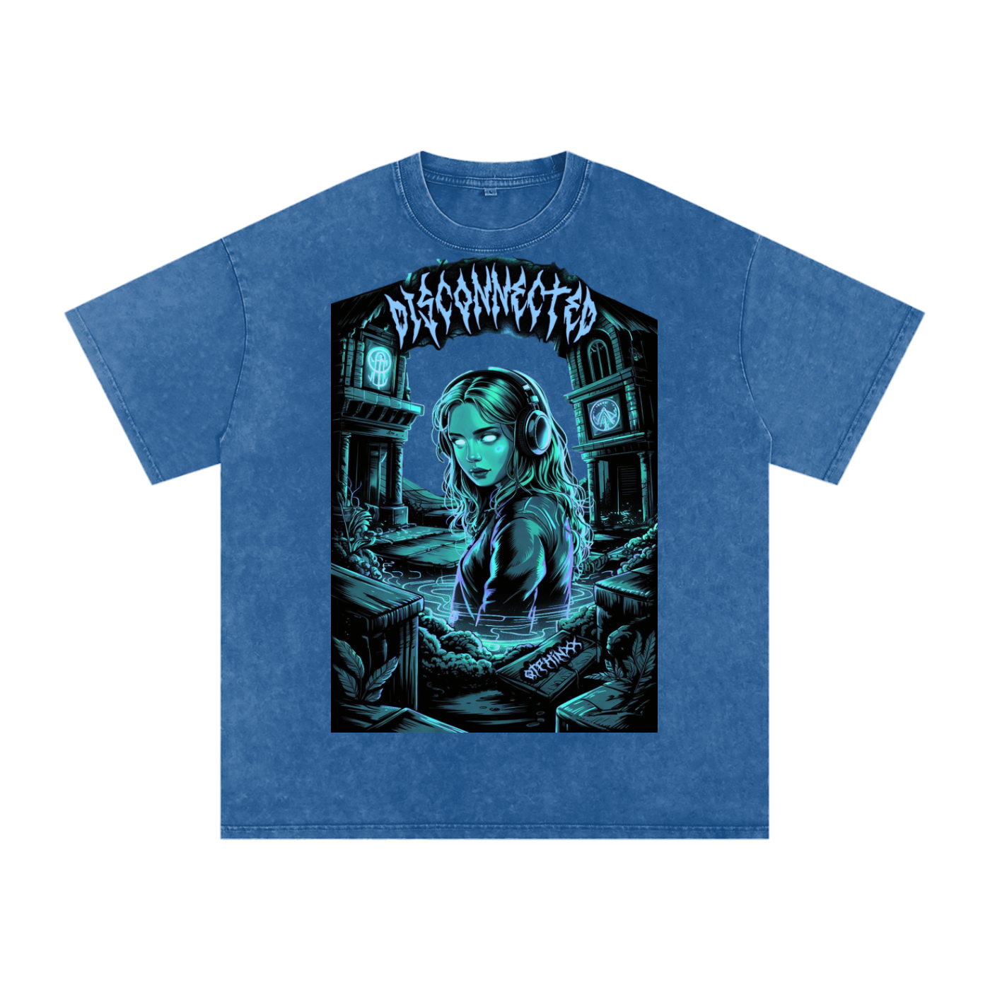 Disconnected Acid Wash Oversize T-Shirt