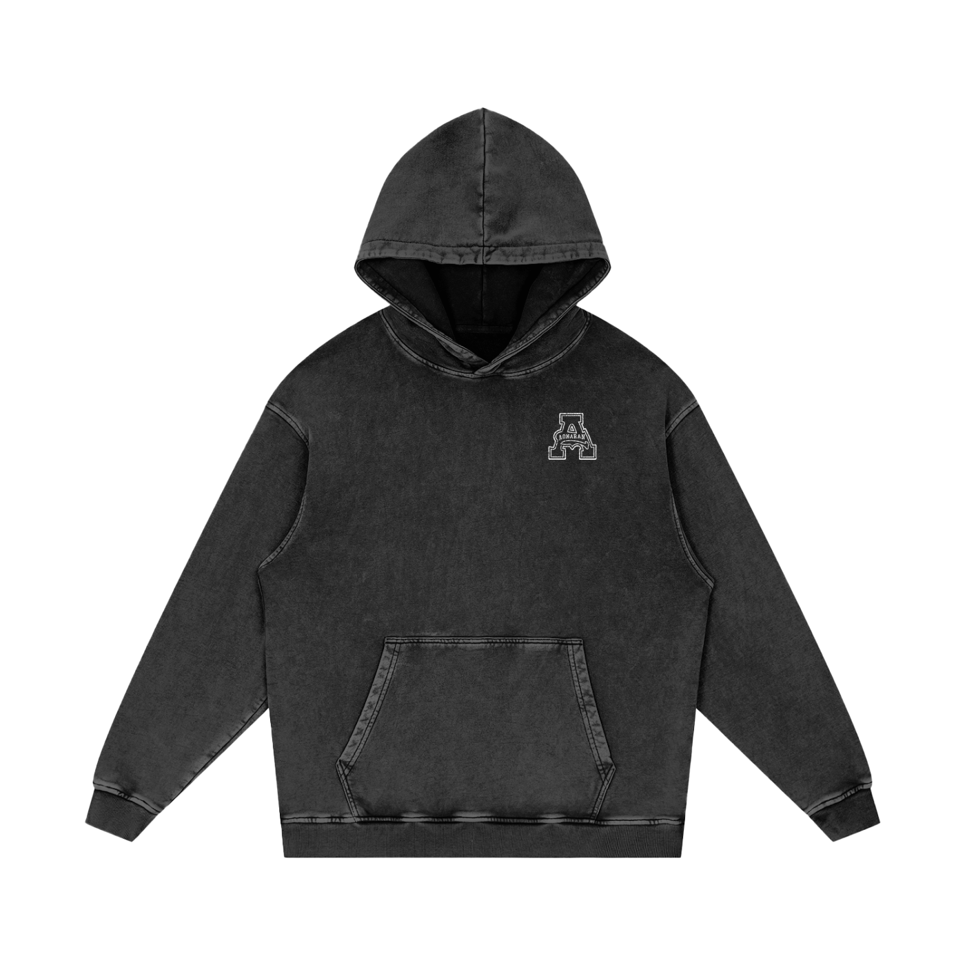 Cold World Acid Wash Oversize Hoodie