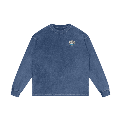 BreeLuxe Season 2 Acid Wash Oversize Long Sleeve T-Shirt