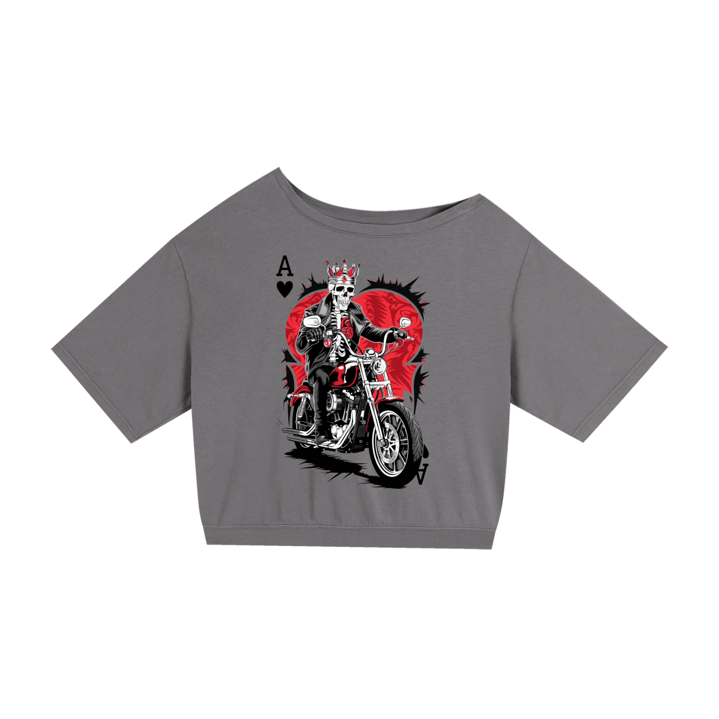 Aonaran Ace Asymmetric Shoulder Oversized Cotton T-Shirt