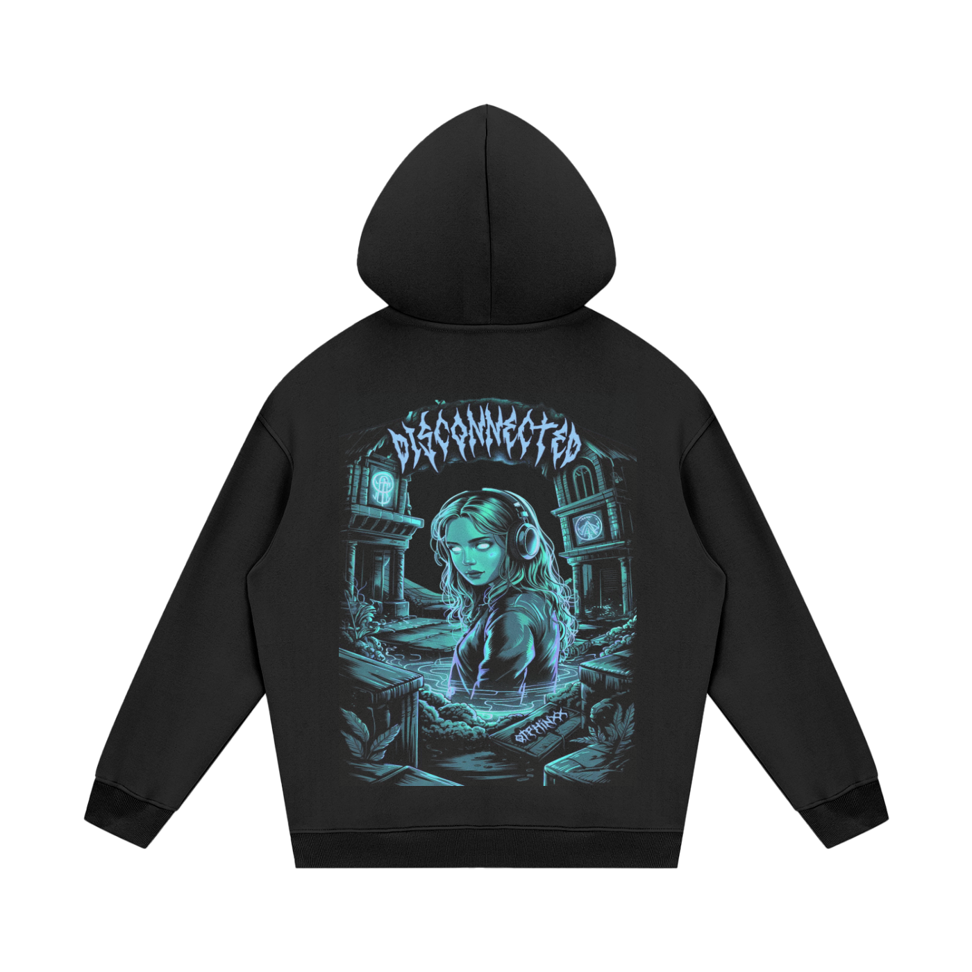 Disconnected Streetwear Unisex Fleece Hoodie