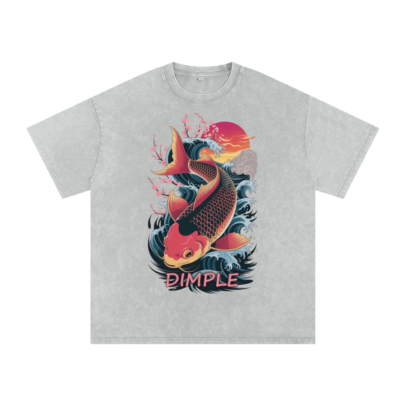 Dimple Acid Wash Oversize T-Shirt