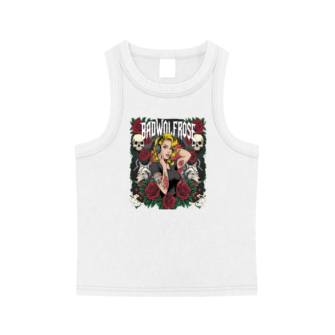 BadWolfRose Snow Washed Tank Top