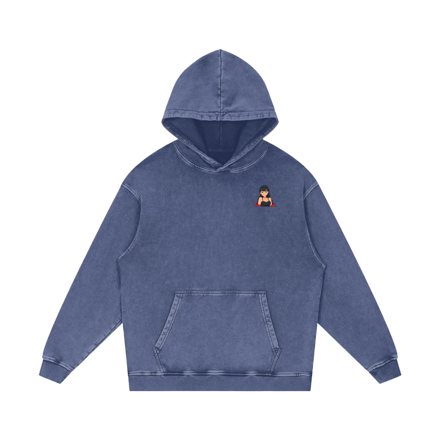 HeyItzMiks Acid Wash Oversize Hoodie