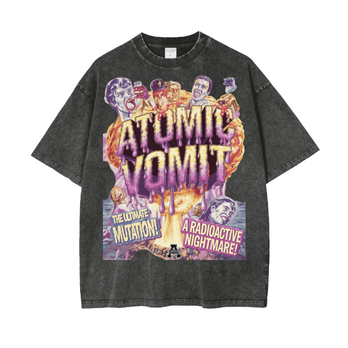 Aonaran Graphic Acid Wash Oversize T-Shirt