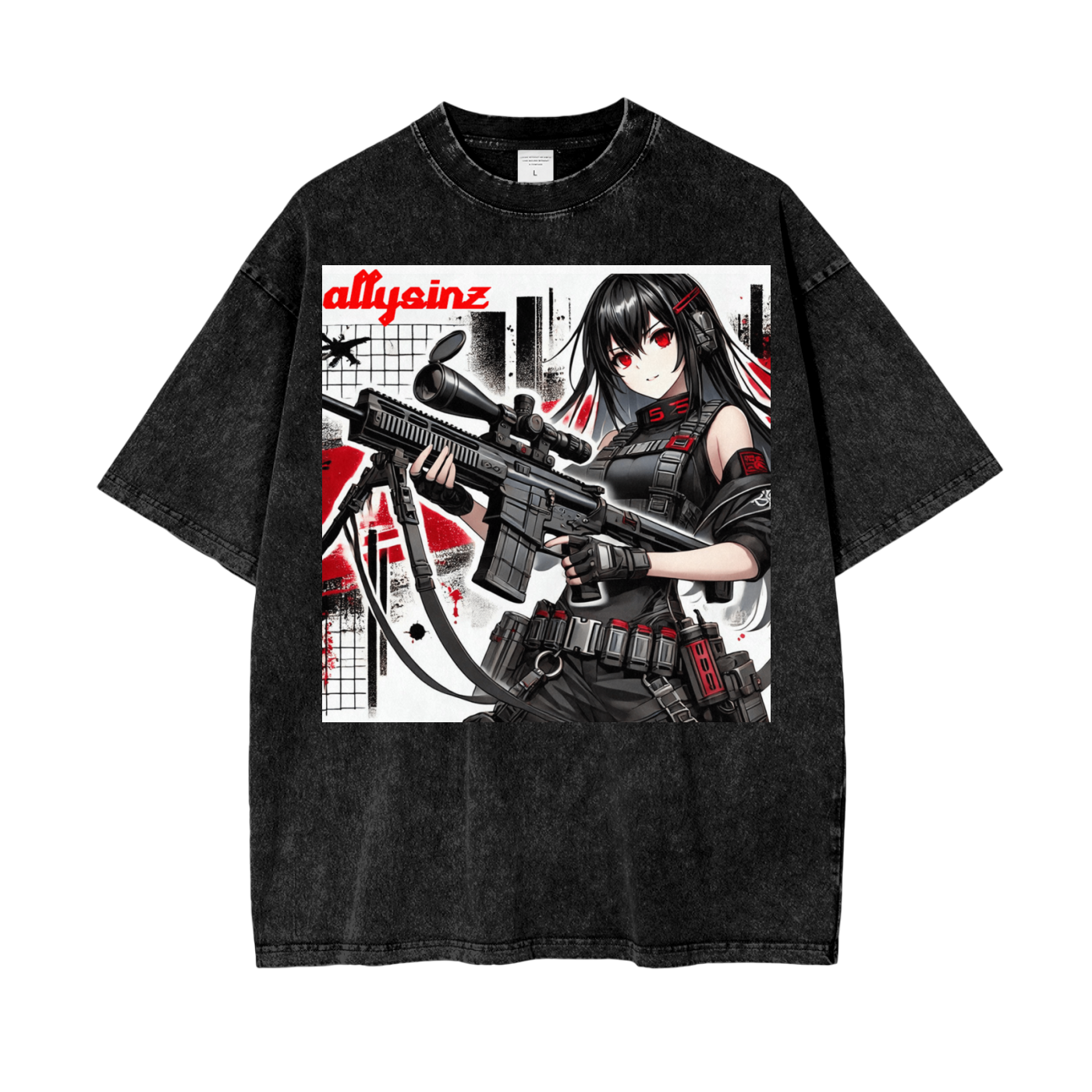 Allysinz Oversize Snow Washed T-Shirt