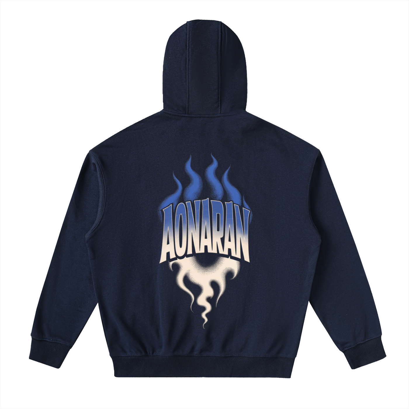 Aonaran Varsity Drop-Shoulder Zip Up Hoodie