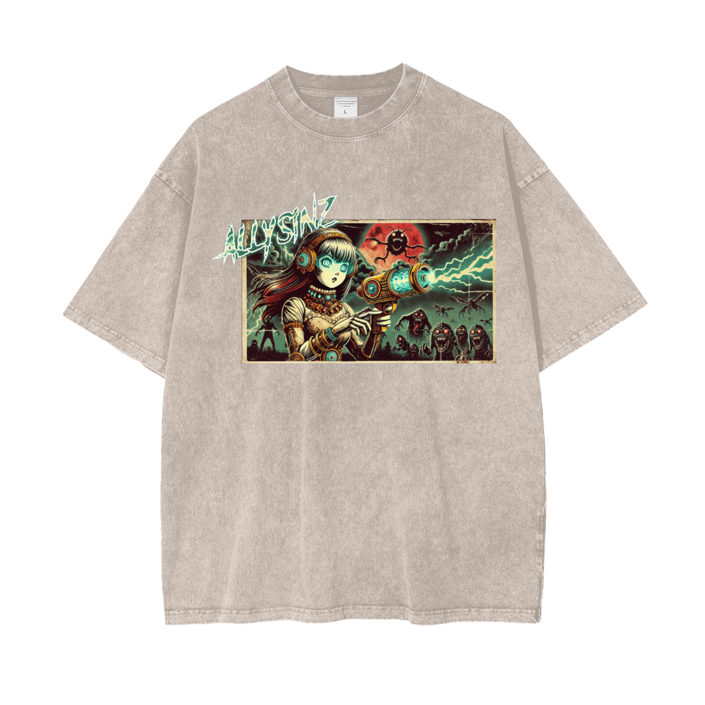 Allysinz Oversize Snow Washed T-Shirt