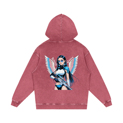 Livy J Acid Wash Oversize Hoodie