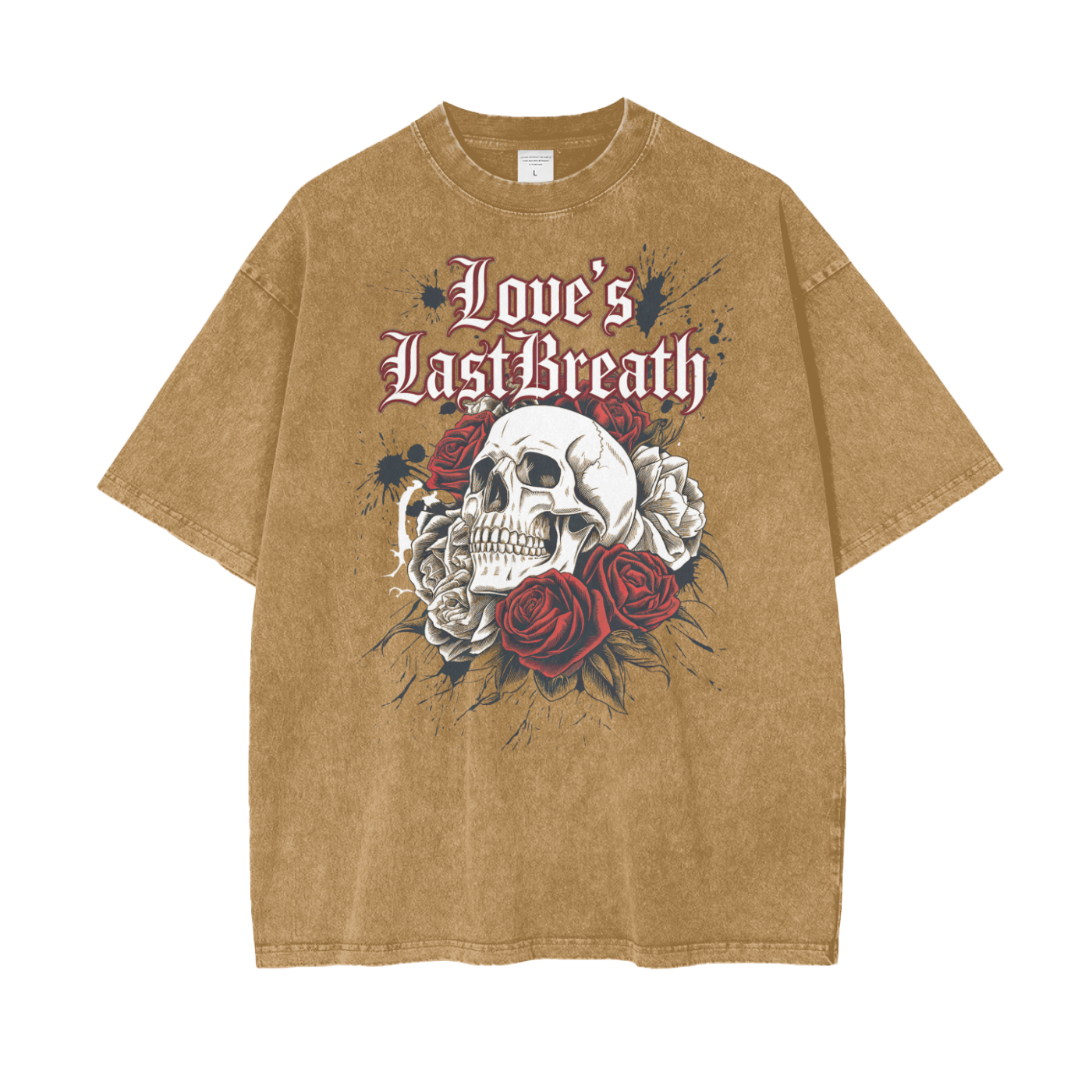 Aonaran Love Oversize Snow Washed T-Shirt (LIMITED)