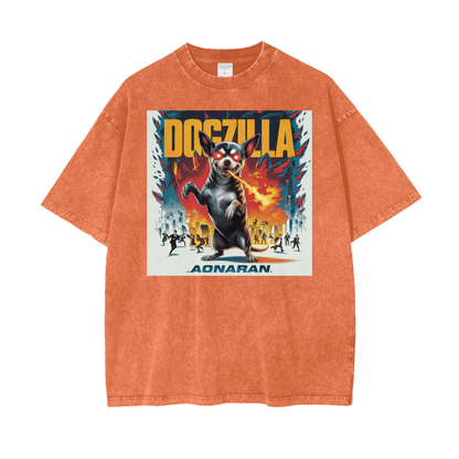 Aonaran Graphic Acid Wash Oversize T-Shirt