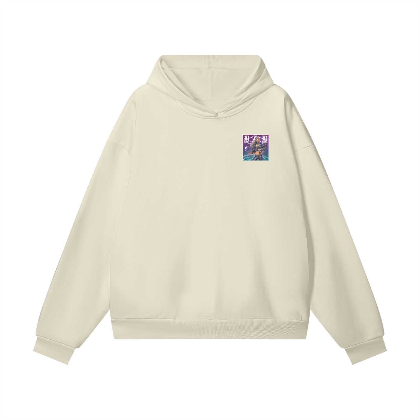 B.A.D. Oversize Heavyweight Hidden Pocket Fleece Hoodie