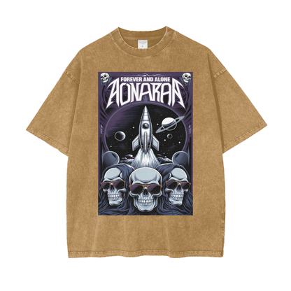 Aonaran Graphic Acid Wash Oversize T-Shirt