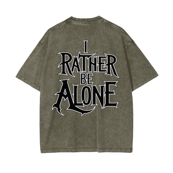 Aonaran Graphic Acid Wash Oversize T-Shirt