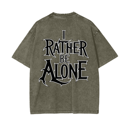 Aonaran Graphic Acid Wash Oversize T-Shirt