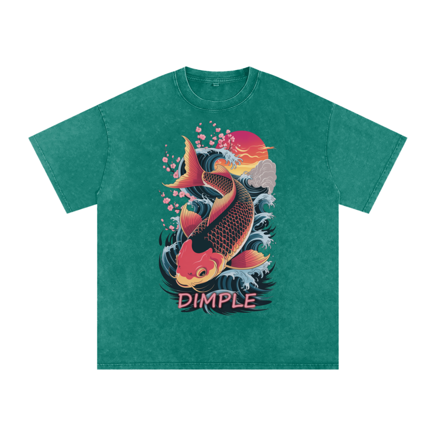 Dimple Acid Wash Oversize T-Shirt