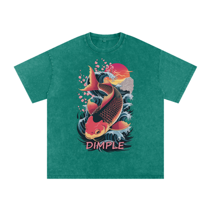 Dimple Acid Wash Oversize T-Shirt