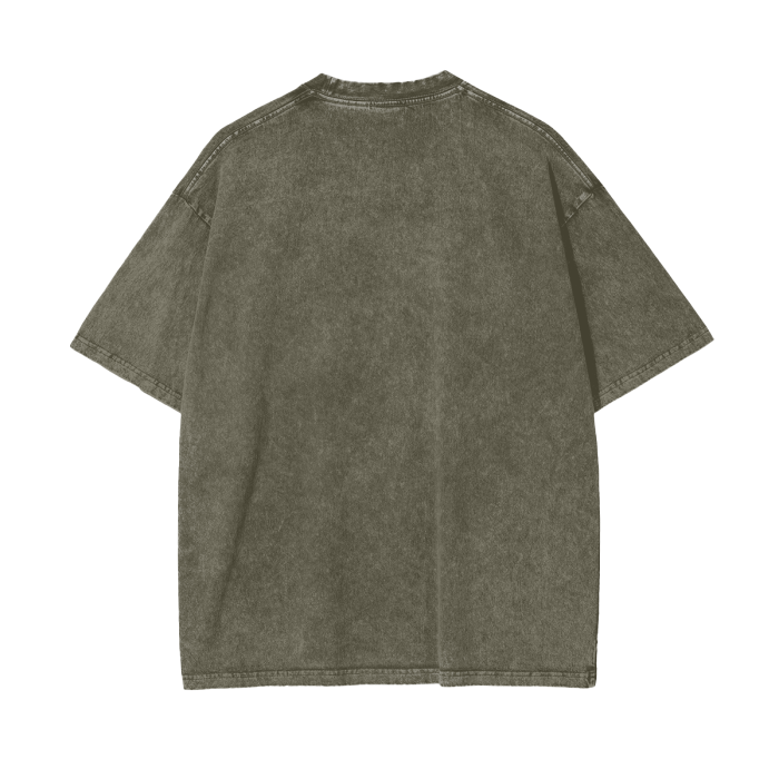 Aonaran Graphic Acid Wash Oversize T-Shirt
