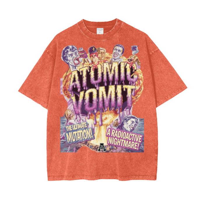 Aonaran Graphic Acid Wash Oversize T-Shirt