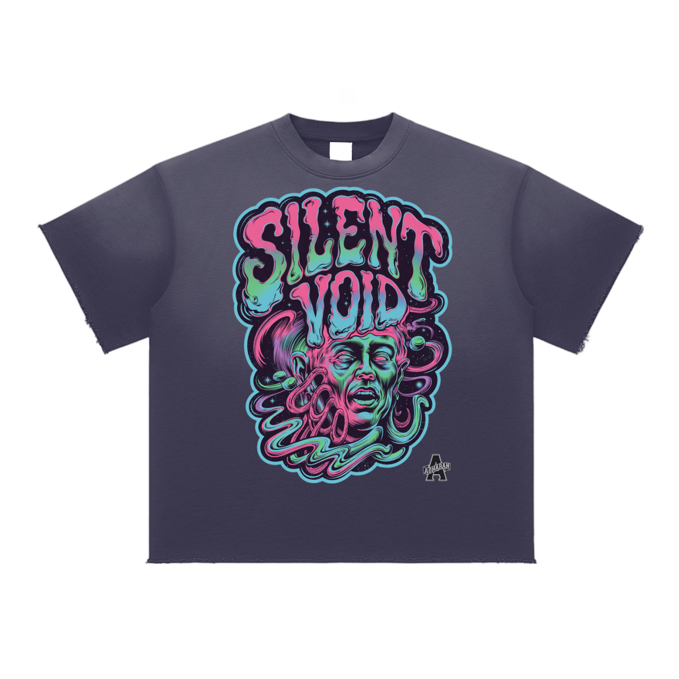 Aonaran 1 OFF Sun Fade Raw Edge T-Shirt