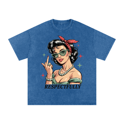 Aonaran 420 Acid Wash Oversize T-Shirt