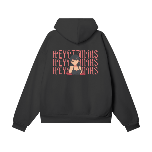 HeyItzMiks Oversize Heavyweight Hidden Pocket Fleece Hoodie