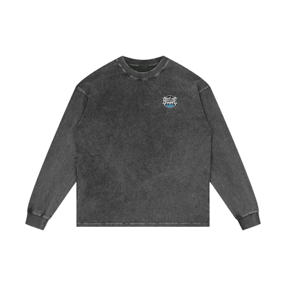 BreeLuxe Season 2 Acid Wash Oversize Long Sleeve T-Shirt
