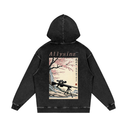 Allysinz Acid Wash Oversize Hoodie