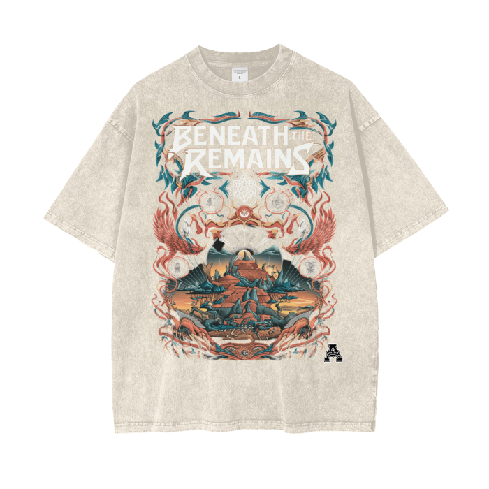 Aonaran Graphic Acid Wash Oversize T-Shirt