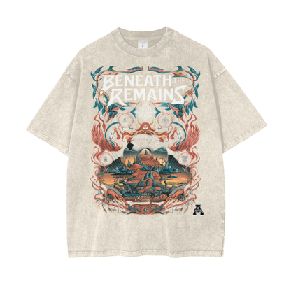 Aonaran Graphic Acid Wash Oversize T-Shirt