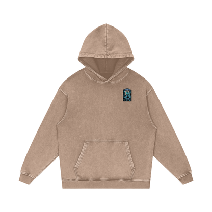 Disconnected Acid Wash Oversize Hoodie